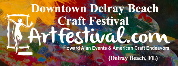 Logo for Downtown Delray Beach Craft Festival 26th Annual May 2024 American Craft Endeavors