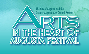 Logo for Arts in the Heart of Augusta Festival 2024 (Fine Arts & Fine Crafts Market)