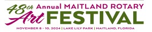 Logo for Maitland Rotary Art Festival 2024 - 48th Annual