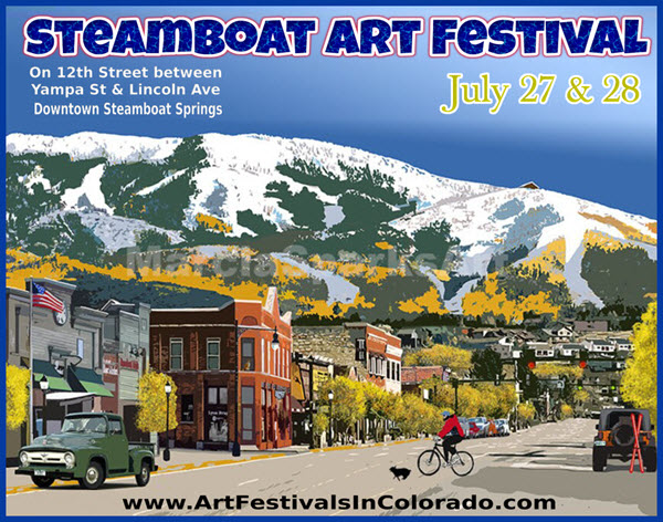 Logo for Steamboat Art Festival 2024
