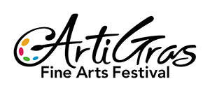 Logo for ArtiGras Fine Arts Festival 2025