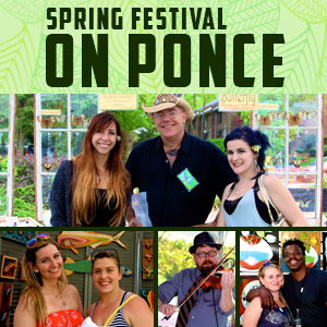 Logo for Spring Festival on Ponce:(14th Annual) 2025, North Druid Hills, Atlanta, Ga