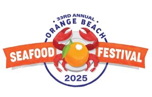 Logo for Orange Beach Seafood Festival 2025