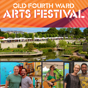 Logo for Old Fourth Ward SPRING Arts Festival:(13th Annual) 2025, Historic Fourth Ward Park, Atlanta, Ga