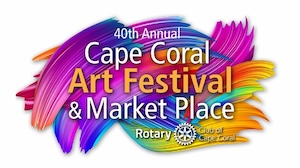 Logo for Cape Coral Art Festival and Marketplace 2025 | 40th Annual 