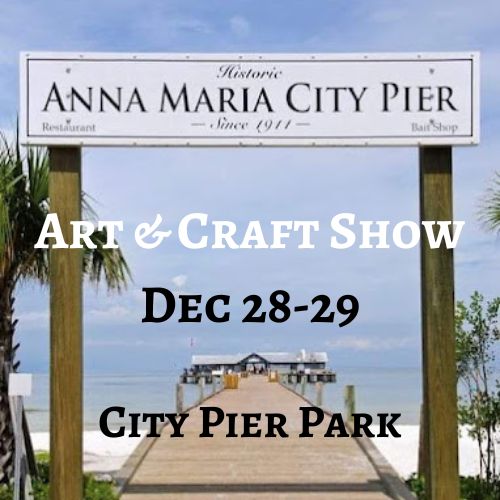 Logo for Anna Maria City Pier Park Art & Craft Show December 28-29 2024