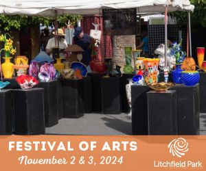 Logo for Litchfield Park Festival of Arts 2024