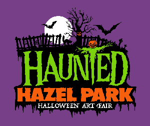 Logo for Haunted Hazel Park Halloween Art Fair 2024