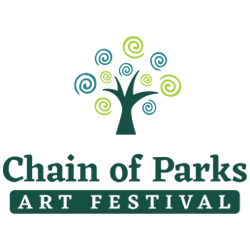 Logo for Chain of Parks Art Festival 2025