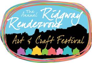 Logo for The 40th Annual Ridgway Rendezvous Arts & Crafts Festival 2025