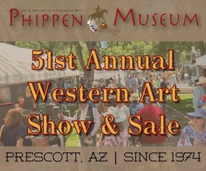 Logo for Phippen Museum 51st Western Art Show & Sale