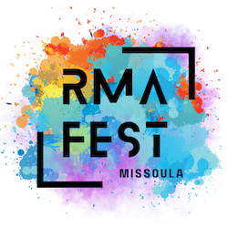 Logo for RMA FEST 2025 - Rocky Mountain Arts Festival, Missoula 