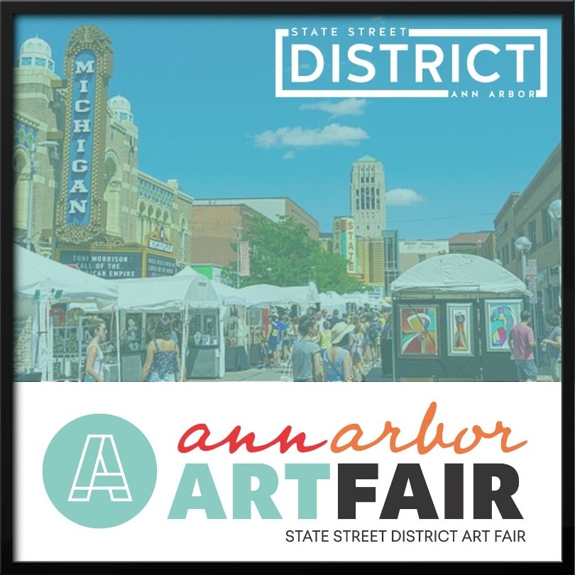 Logo for Ann Arbor State Street District Art Fair 2025