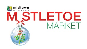 Logo for Midtown Houston Mistletoe Market 2024