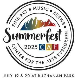 Logo for Center for the Arts Evergreen Summerfest 2025