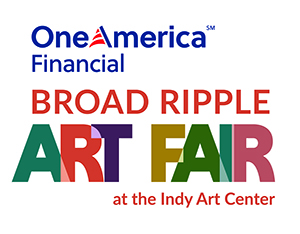 Logo for OneAmerica Financial Broad Ripple Art Fair at the Indy Art Center 53rd Annual 2025