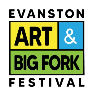 Logo for Evanston Art & Big Fork Festival 2025