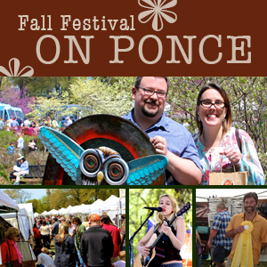 Logo for Fall Festival on Ponce:(14th Annual) 2025, North Druid Hills, Atlanta, Ga