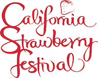 Logo for California Strawberry Festival 2025