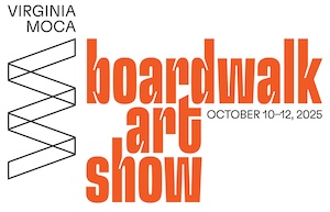 Logo for Virginia MOCA's 69th Annual Boardwalk Art Show 2025