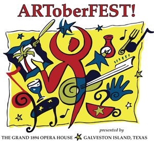 Logo for ARToberFEST Galveston 2025