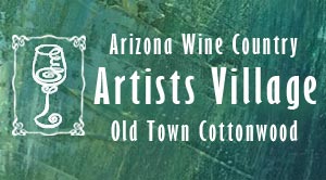 Logo for Arizona Wine Country Artists Village Spring 2025