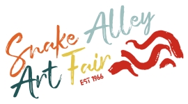 Logo for Snake Alley Art Fair 2025