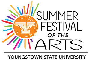 Logo for Summer Festival of the Arts 2025, Youngstown State University