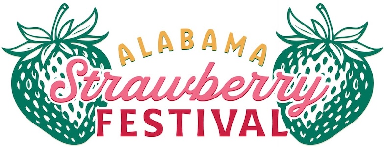 Logo for Alabama Strawberry Festival 2025