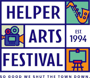 Logo for Helper Arts, Music, and Film Festival 2025